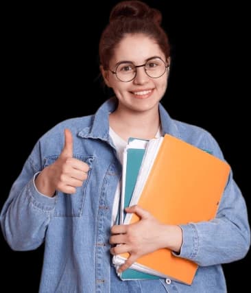 Happy Student Learning German